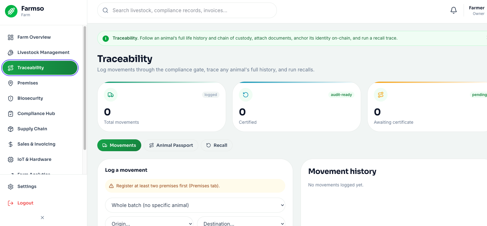 Farmso platform